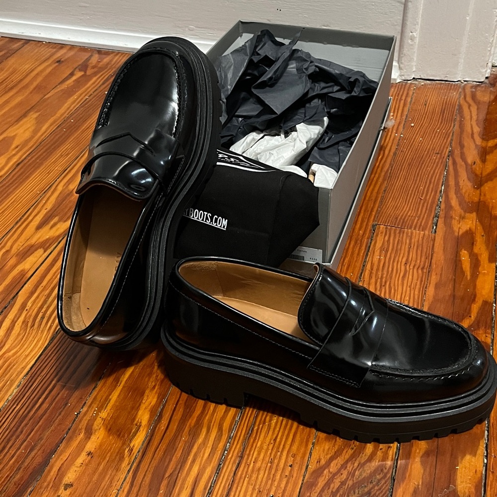 Thursday Boot Company Platform Penny Loafers - 8